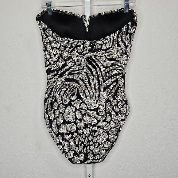 Tommy Bahama Brown Animal Print‎ One Piece Bathing Swim Suit Size 14 - Picture 3 of 4